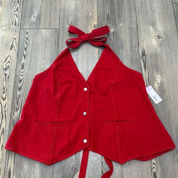 Wild Fable Red Halter Vest - Picture 5 of 6